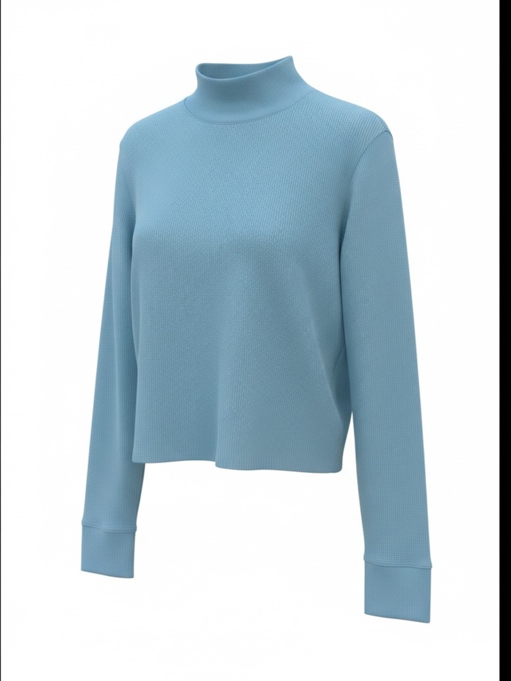 ⭐️American Eagle Outfitters Light Blue Mock Neck NWT Crop Top